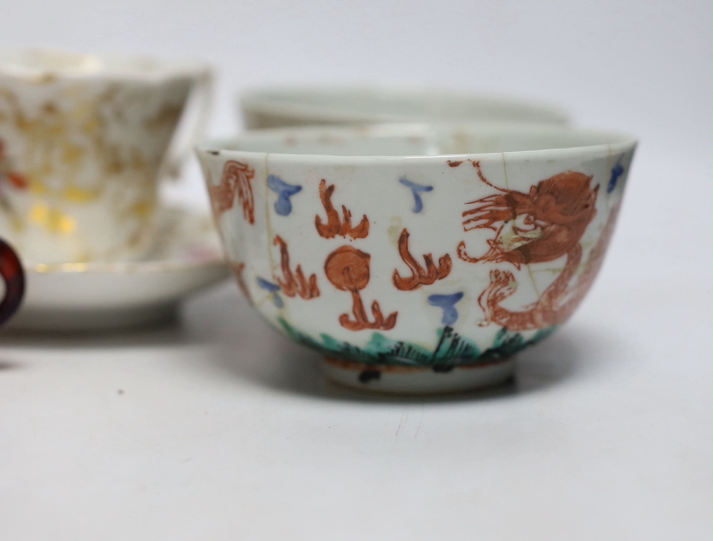 A quantity of mixed ceramics including Chinese export, Coalport etc. largest 18cm high
